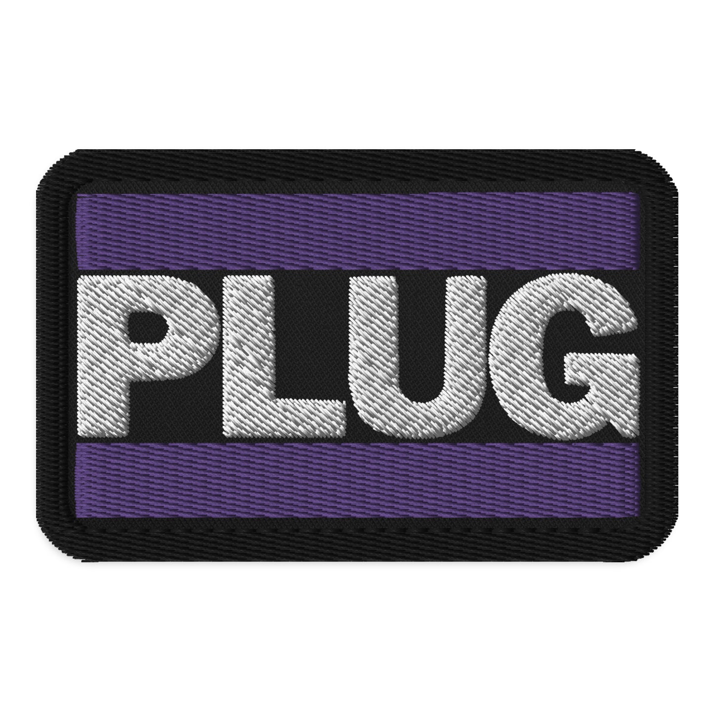 PLUG | Embroidered patches | Purple Logo