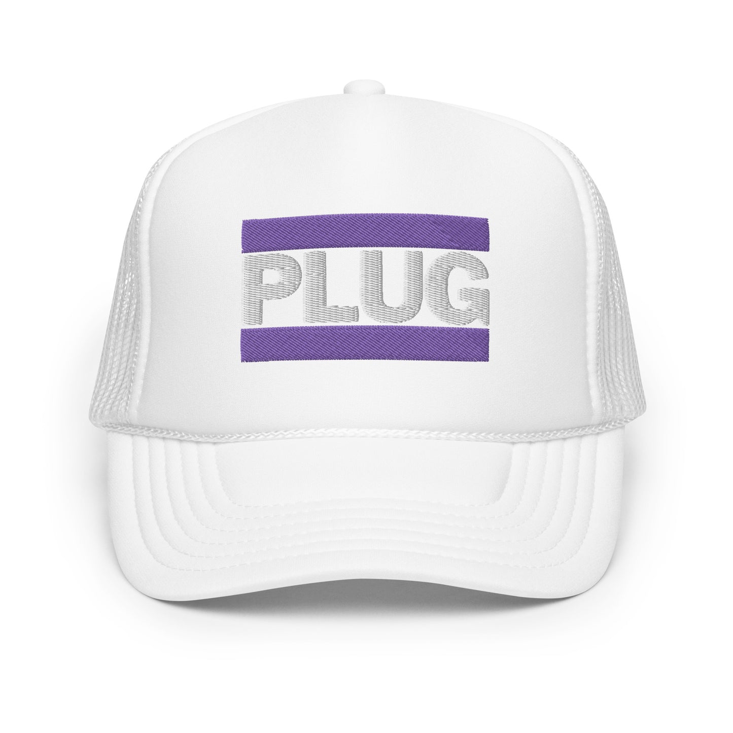 PLUG | Foam Trucker Hat | Purple Logo