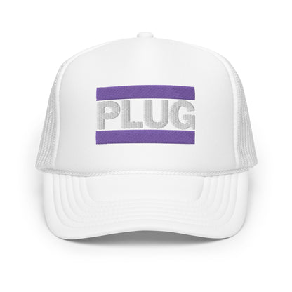 PLUG | Foam Trucker Hat | Purple Logo