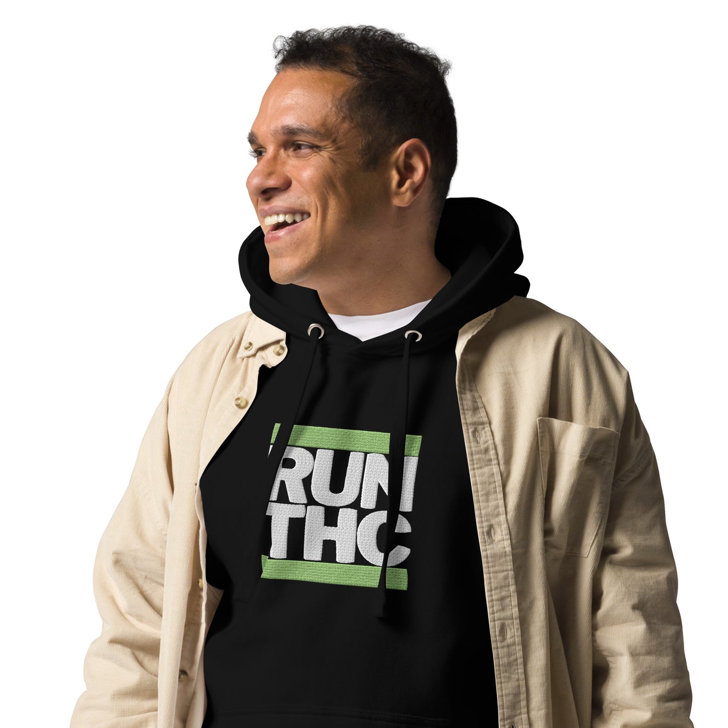 RUN THC | Unisex Hoodie | Green Logo