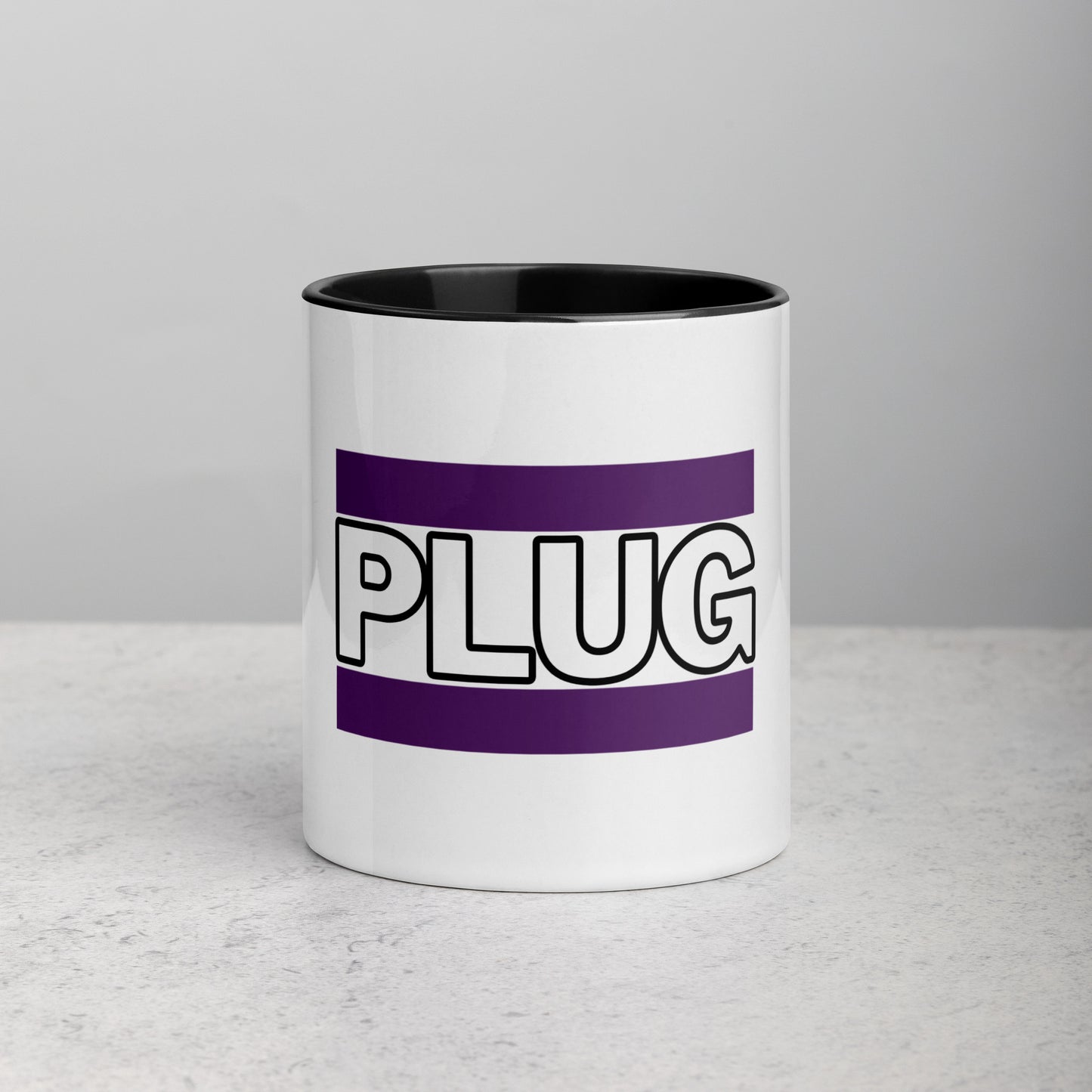 PLUG | Mug with Color Inside | Purple Logo