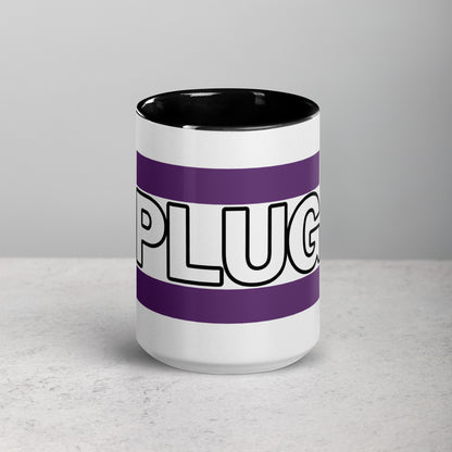 PLUG | Mug with Color Inside | Purple Logo