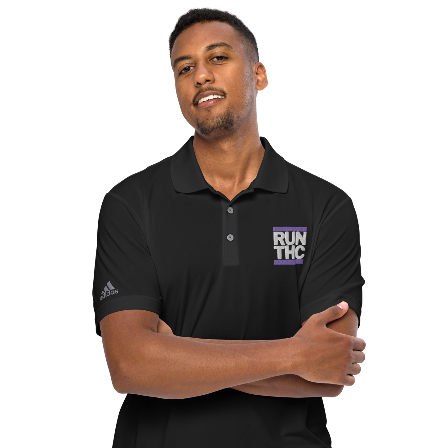 RUN THC | PURP Adidas Performance Polo