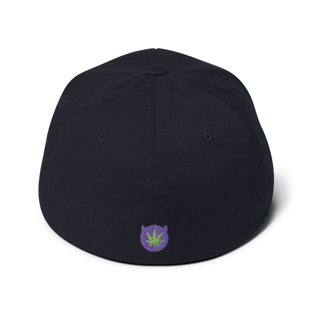 RUN THC | Flexfit Structured Hat | Purple Embroidered Patch