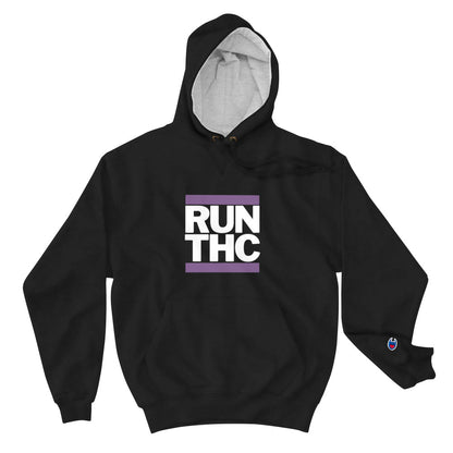 RUN THC | Champion Hoodie | Purple Logo