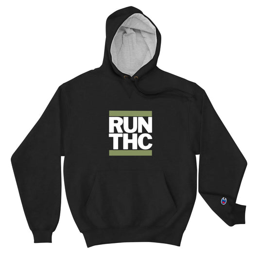 RUN THC | Champion Hoodie | Green Logo