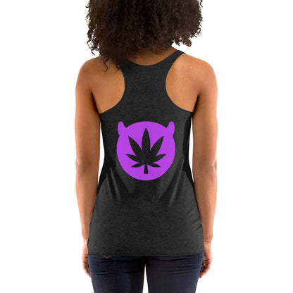 RUN THC | Women's | Racerback Tank | Green Logo